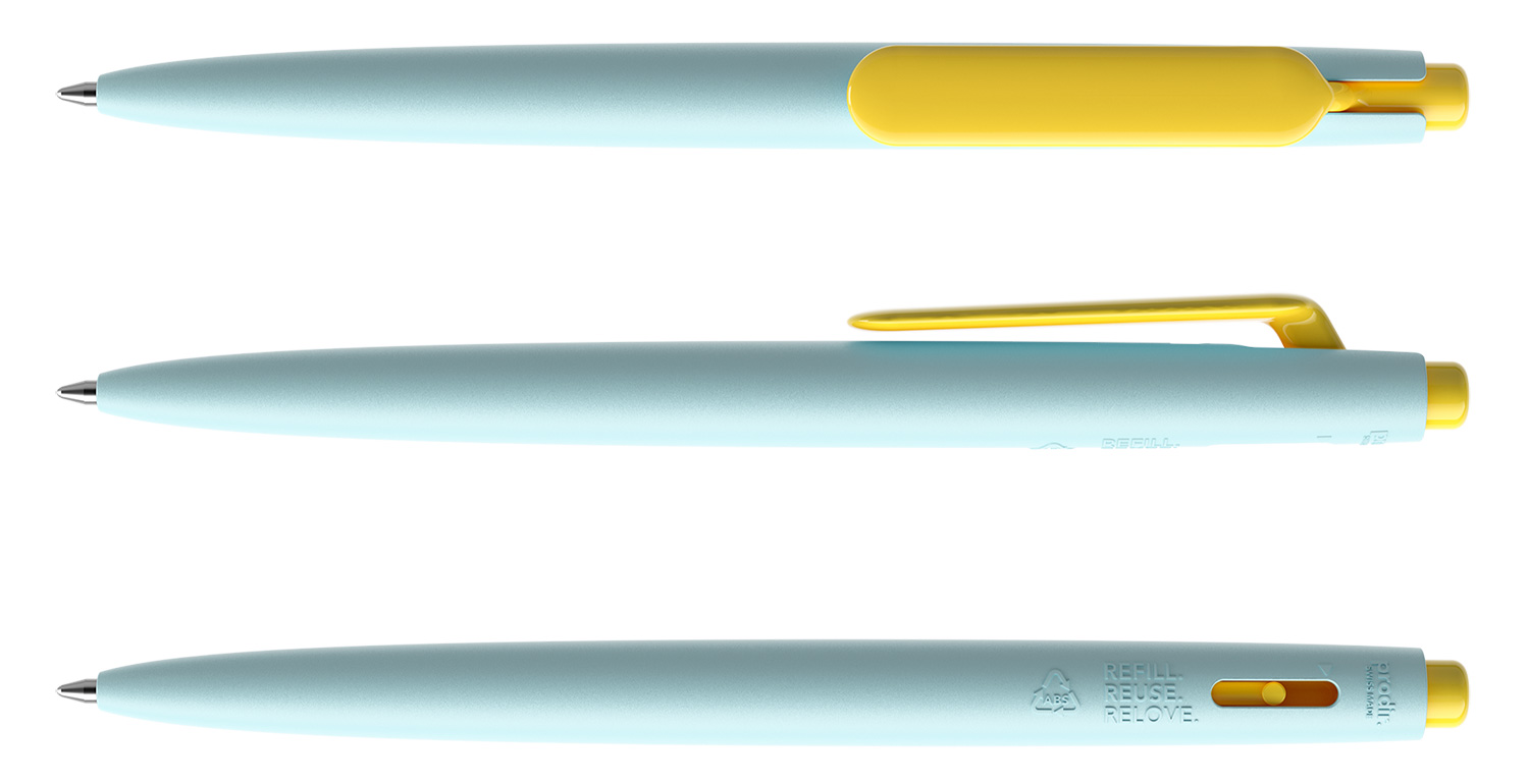 Prodir Kugelschreiber DS11 PMP M32 P07 Hellblau-Gelb