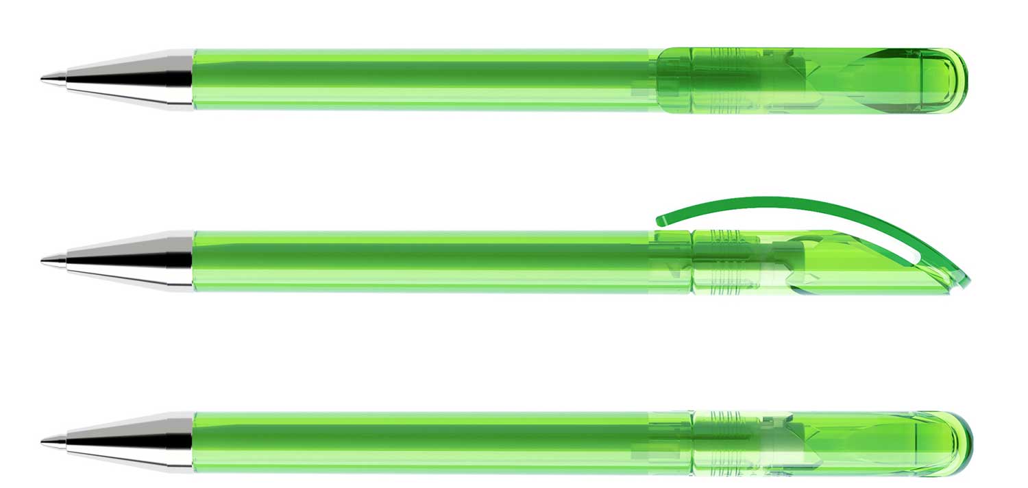 Prodir Kugelschreiber DS3 TTC T40 Hellgrün Transparent