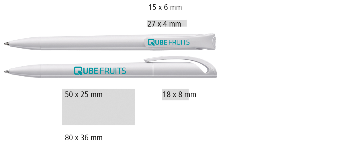 Heypen Kugelschreiber Stabilo bright Druckflächen