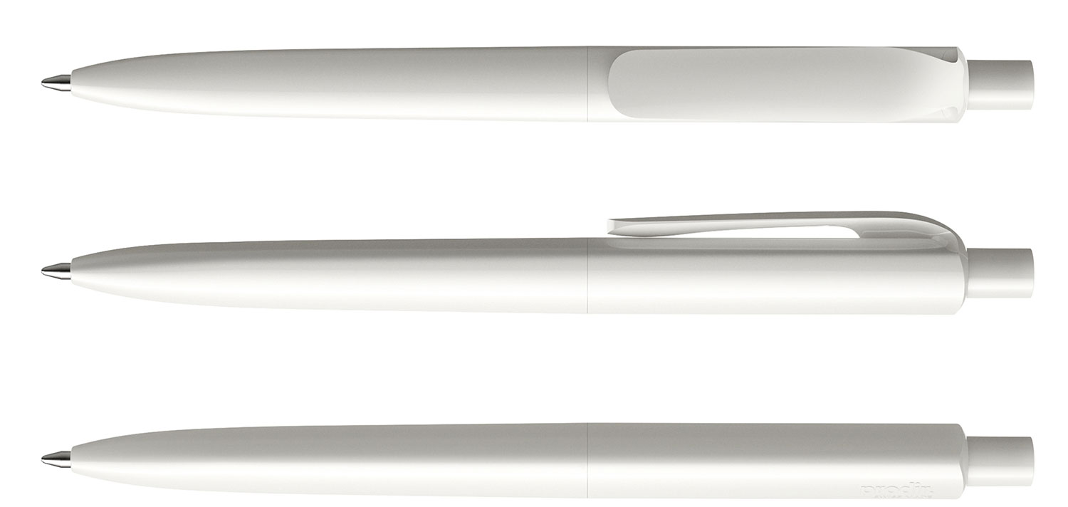 Prodir Kugelschreiber DS8 PPP P02 Weiss Poliert
