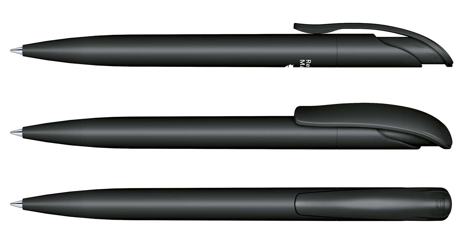 Senator Kugelschreiber Challenger Recycled Schwarz Matt