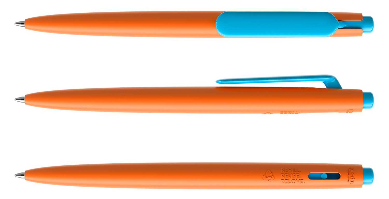 Prodir Kugelschreiber DS11 PMP M10 P58 Orange-Cyanblau