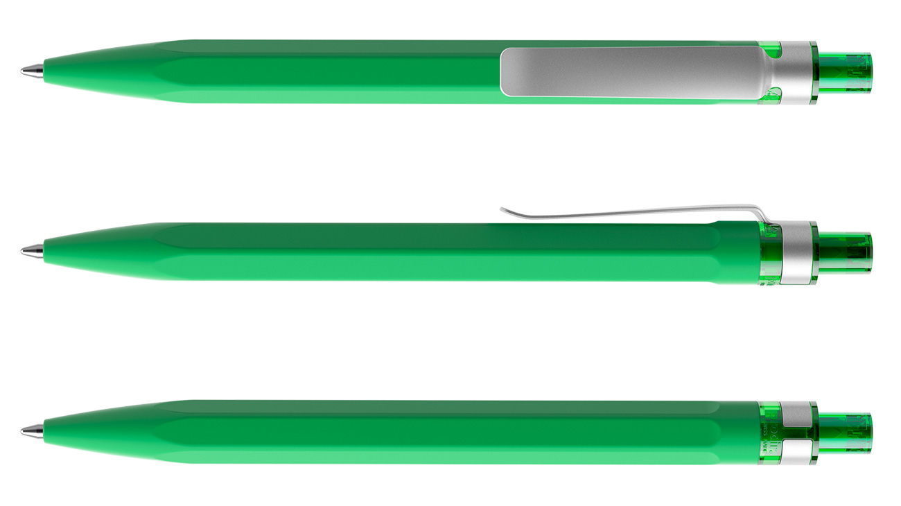 Prodir Kugelschreiber QS50 PRS R67 Grün Soft-Touch Metall-Clip