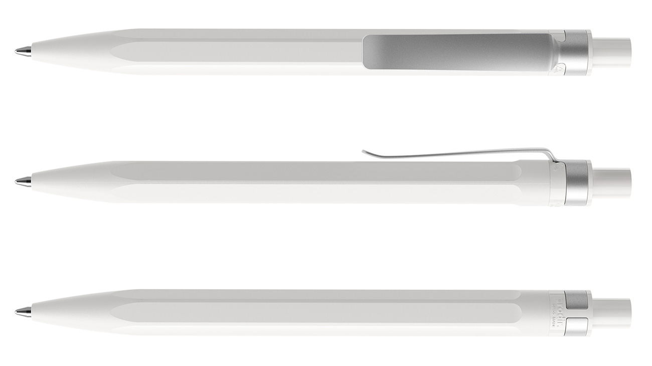 Prodir Kugelschreiber QS50 PMS M02 Weiß Matt Metall-Clip