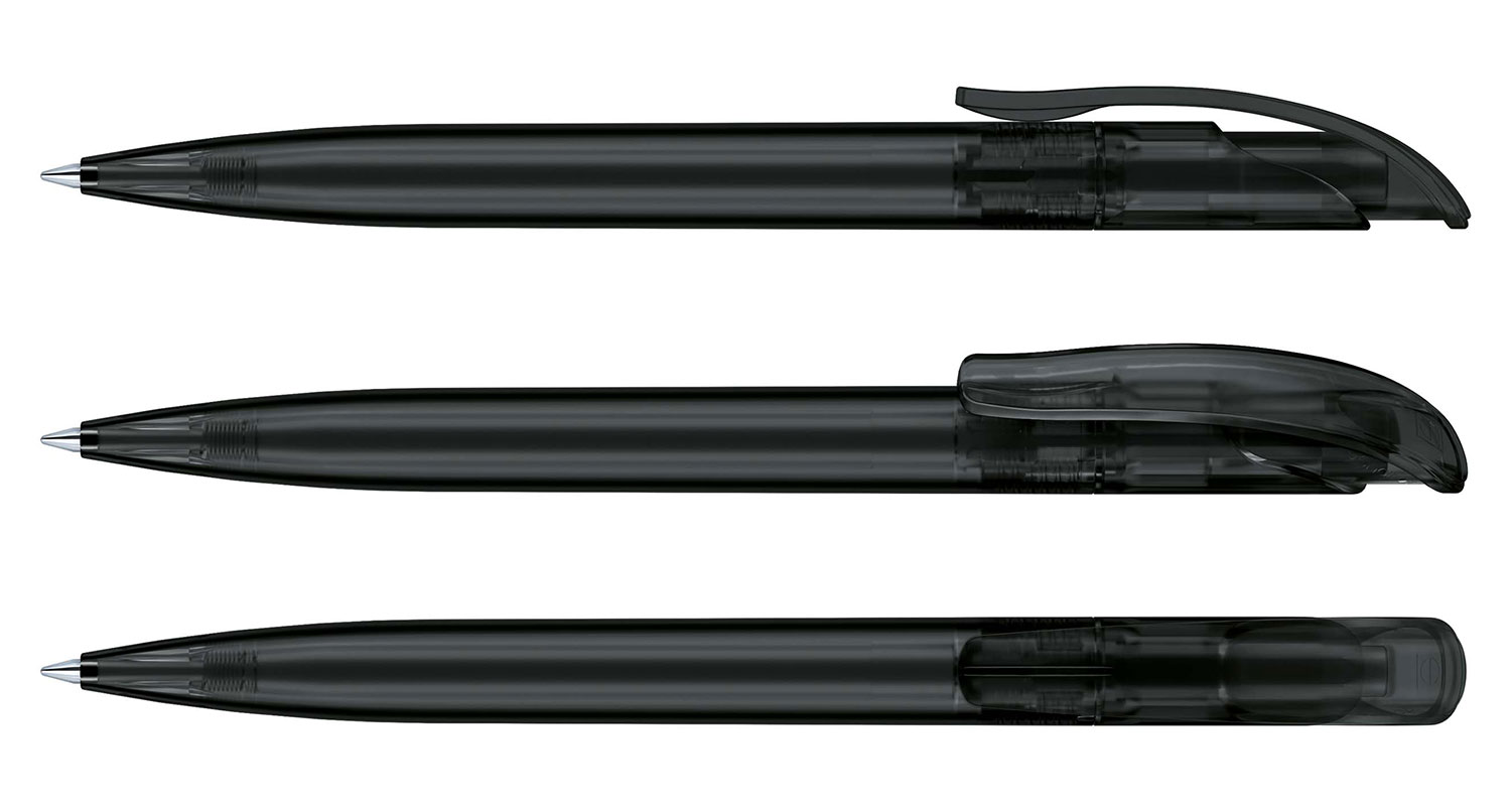 Senator Kugelschreiber Challenger Schwarz Gefrostet