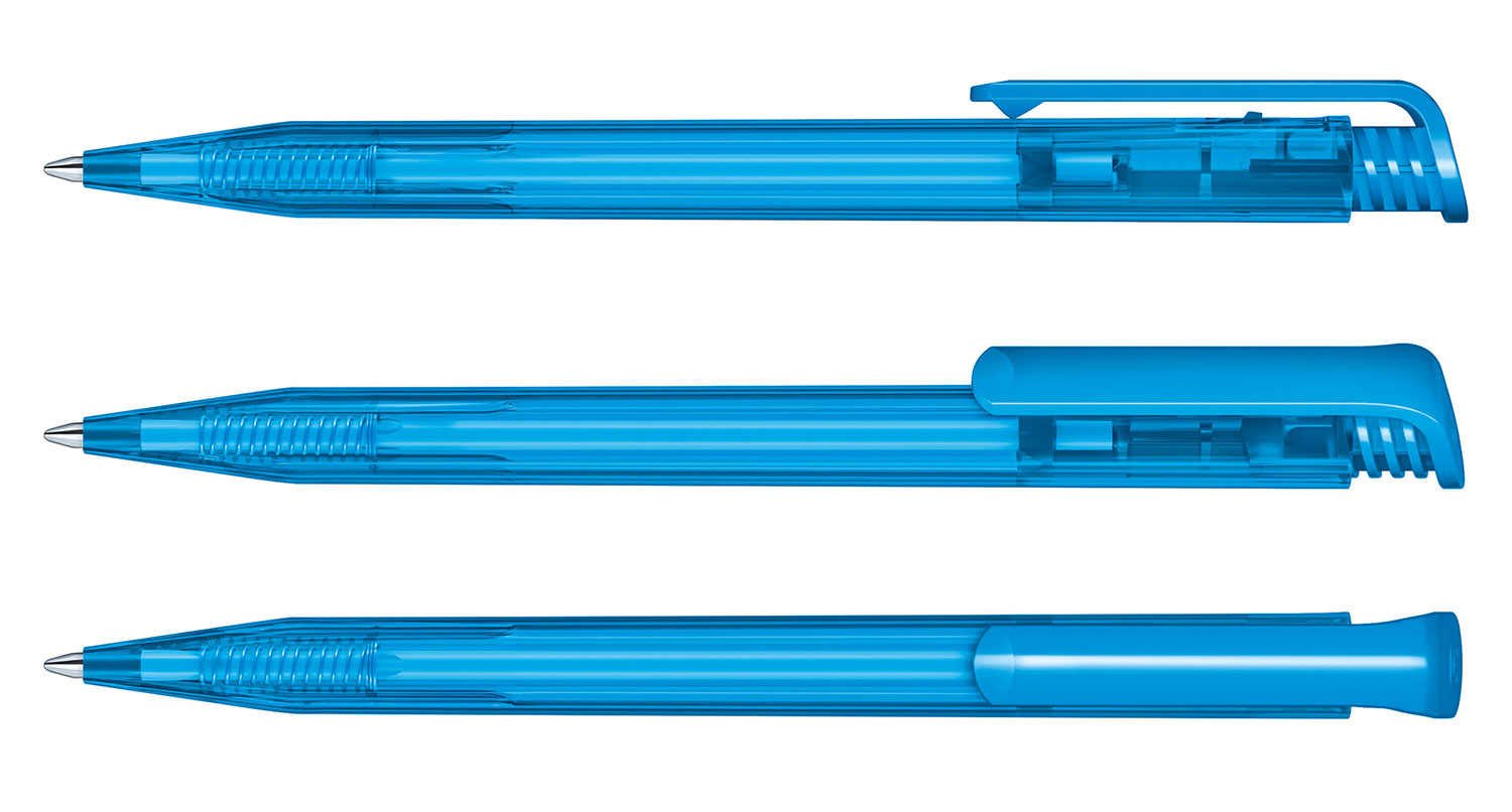 Senator Kugelschreiber Super Hit Hellblau Clear