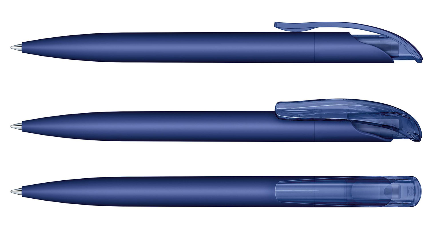 Senator Kugelschreiber Challenger Dunkelblau Soft Touch