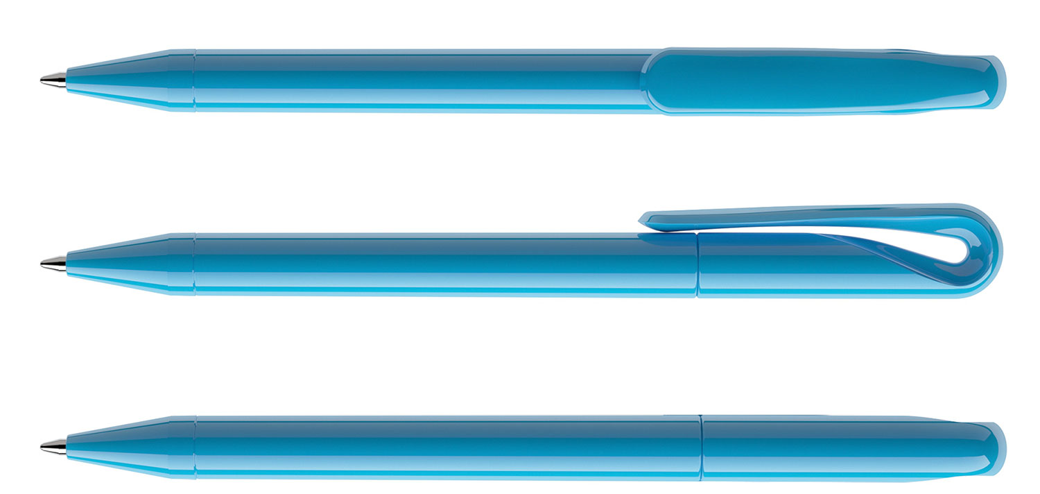 Prodir Kugelschreiber DS1 TPP P58 Hellblau Poliert