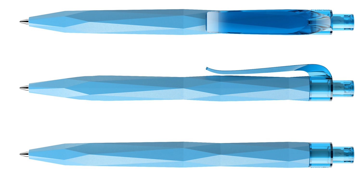 Prodir Kugelschreiber QS20 PRT R58 Hellblau Soft-Touch