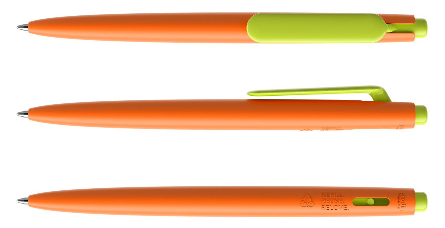 Prodir Kugelschreiber DS11 PMP M10 P66 Orange-Hellgrün