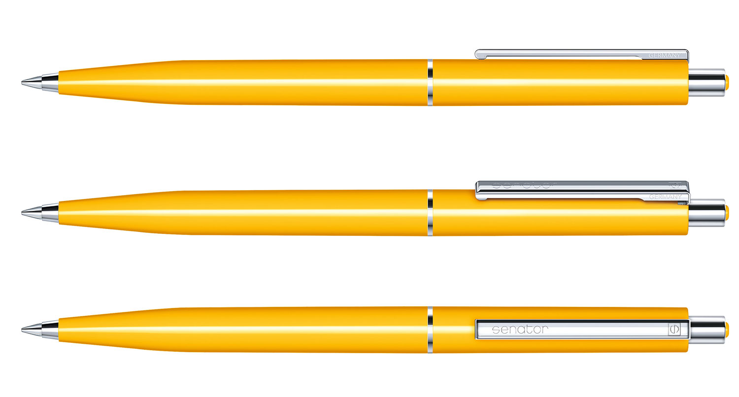 Senator Kugelschreiber Point Gelb Poliert