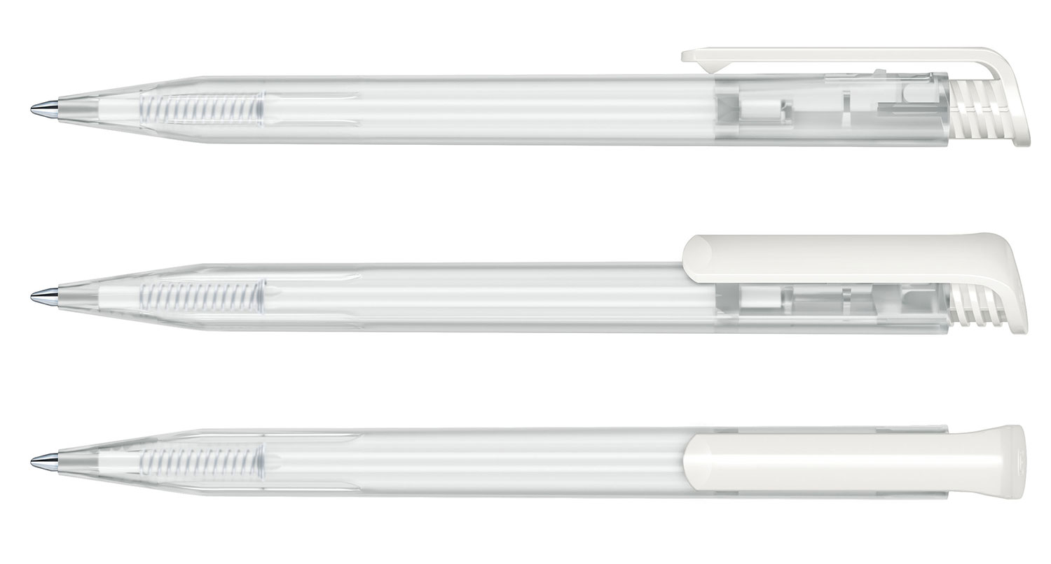 Senator Kugelschreiber Super Hit Weiss Gefrostet