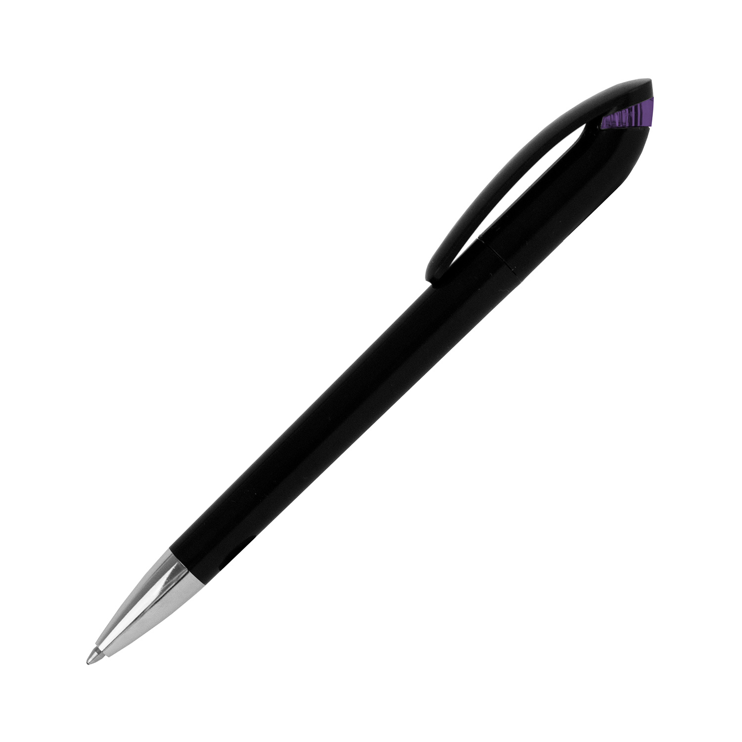 Burger Swiss Pen Kugelschreiber Beo Identity 213 Schwarz - Transparent Violet