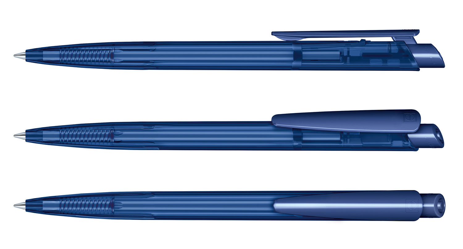 Senator Kugelschreiber Dart Dunkelblau Clear