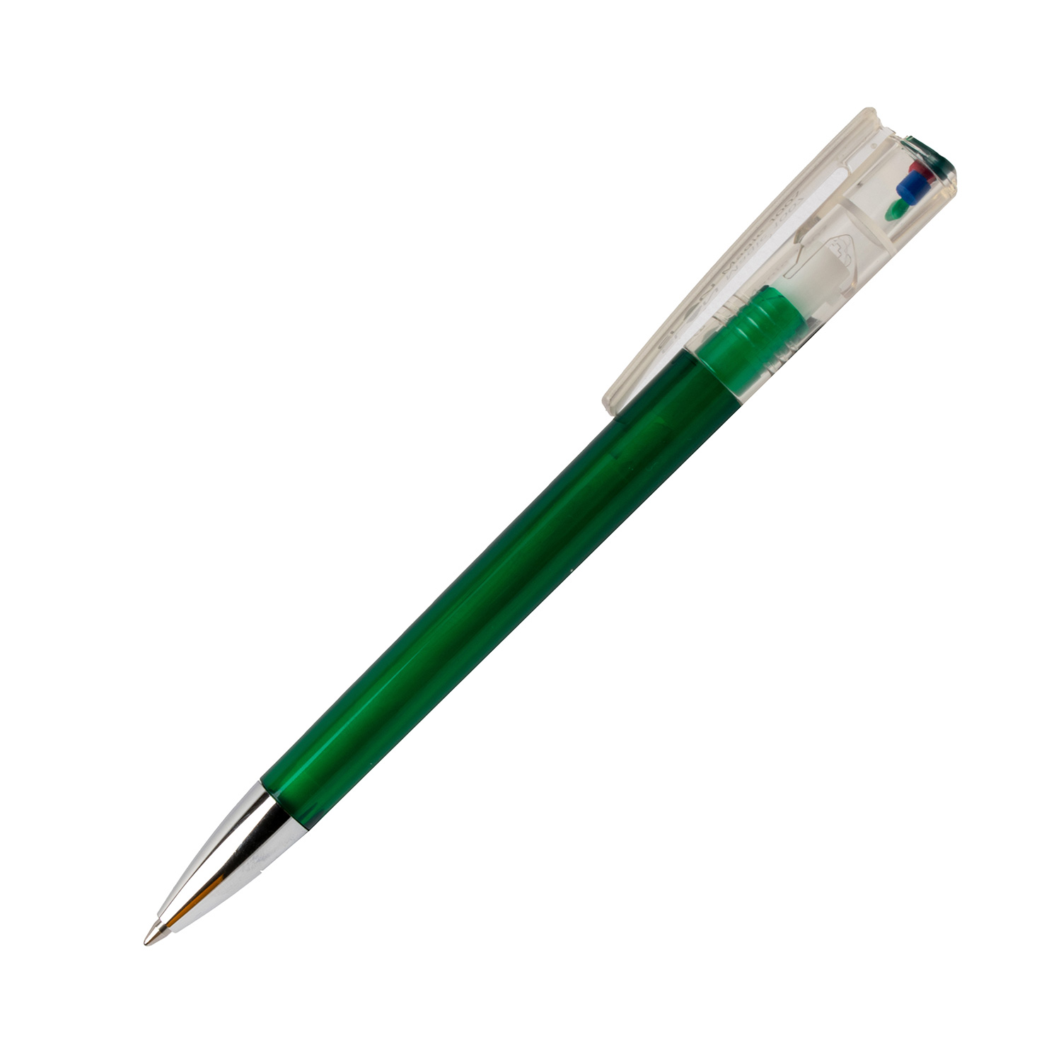 Burger Swiss Pen Kugelschreiber Elan Magic 1007 Transparent Tannengrün