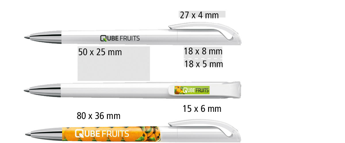 Heypen Kugelschreiber Stabilo prime Druckflächen