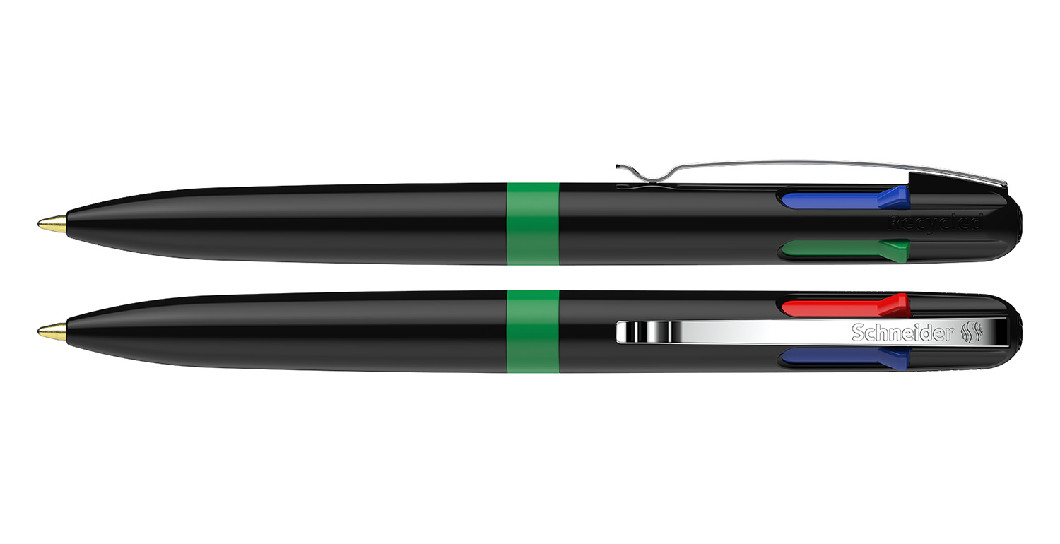 Schneider Kugelschreiber Take 4 Promo Schwarz-Grün