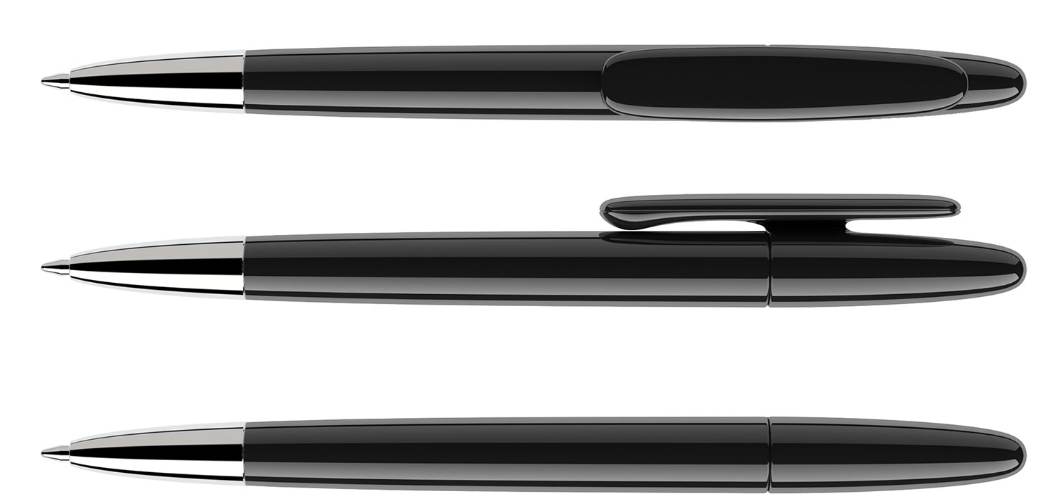 Prodir Kugelschreiber DS5 TPC P75 Schwarz Poliert