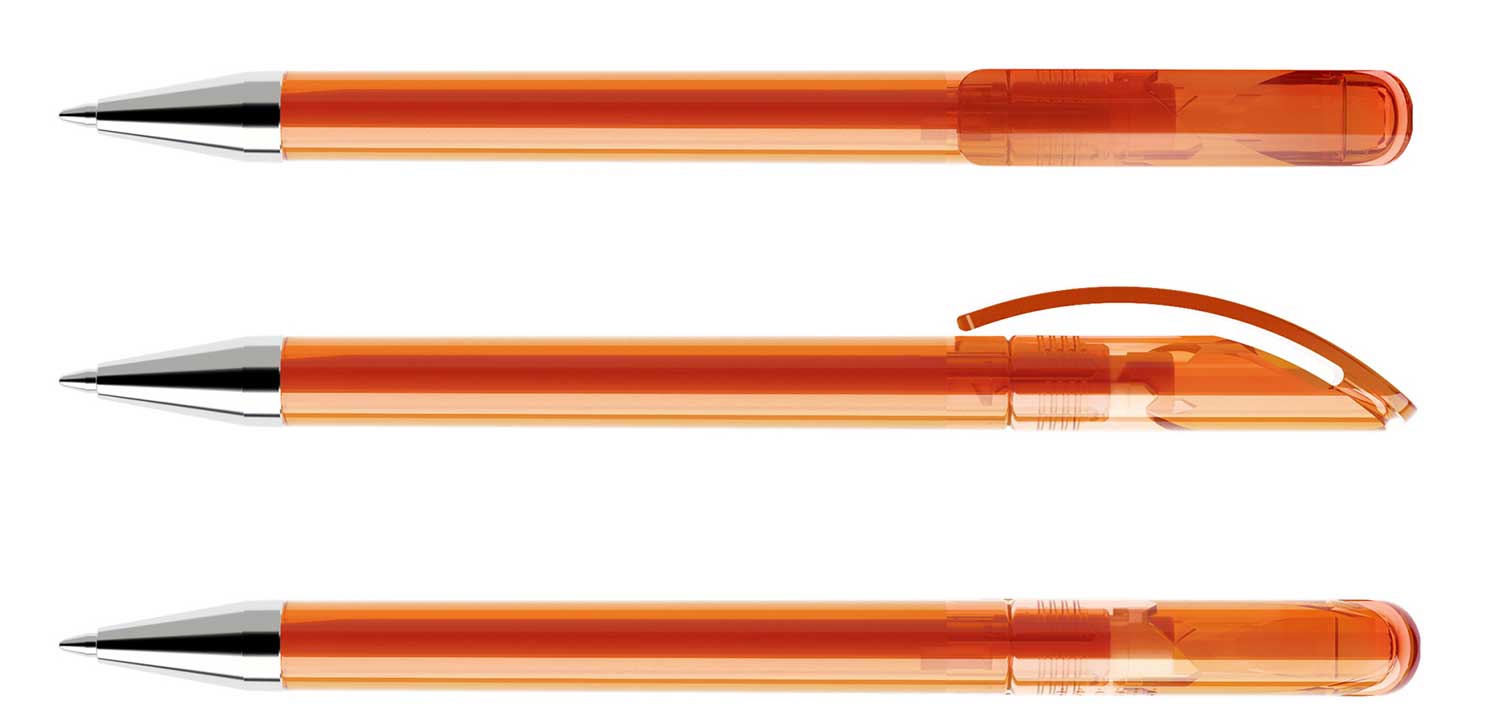 Prodir Kugelschreiber DS3 TTC T10 Orange Transparent