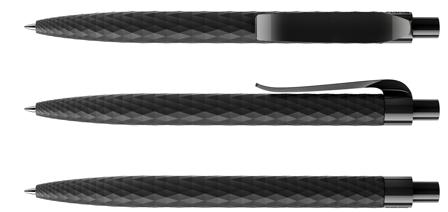 Prodir Kugelschreiber QS01 PRP R75 Schwarz Soft-Touch