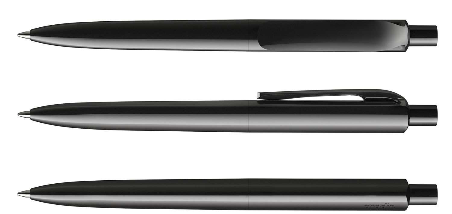 Prodir Kugelschreiber DS8 PPP P75 Schwarz Poliert