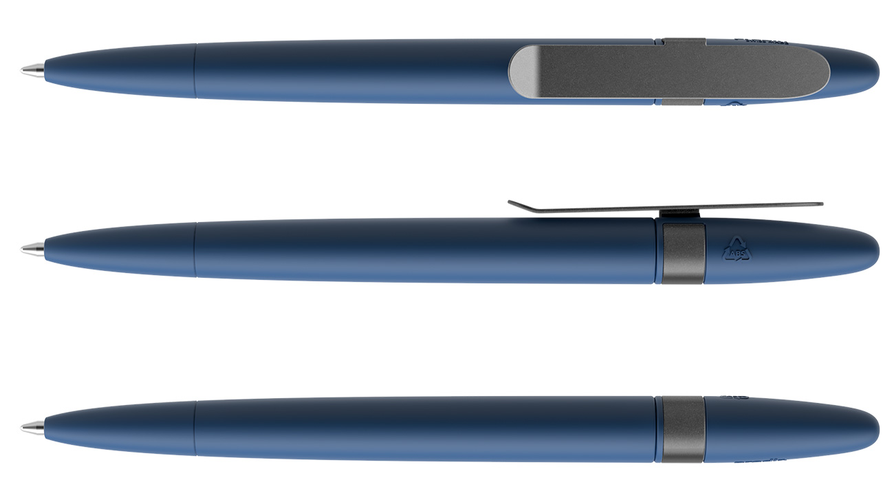 Prodir Kugelschreiber DS5 TSR R62 S75 Sodalite Blau Soft-Touch Metall-Clip Graphit