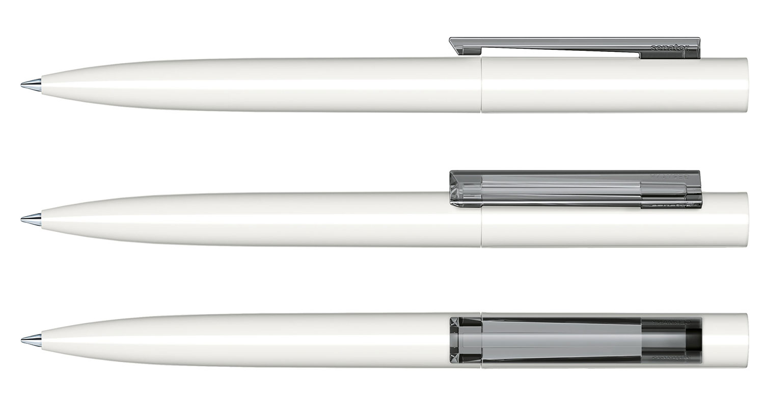 Senator Kugelschreiber Headliner Basic Grau Poliert