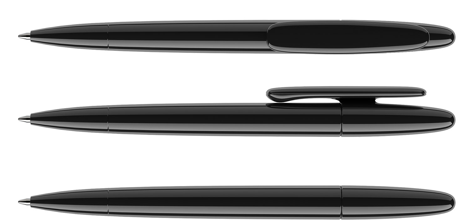 Prodir Kugelschreiber DS5 TPP P75 Schwarz Poliert