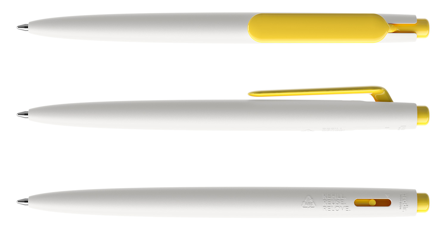 Prodir Kugelschreiber DS11 PMP M02 P07 Weiß-Gelb