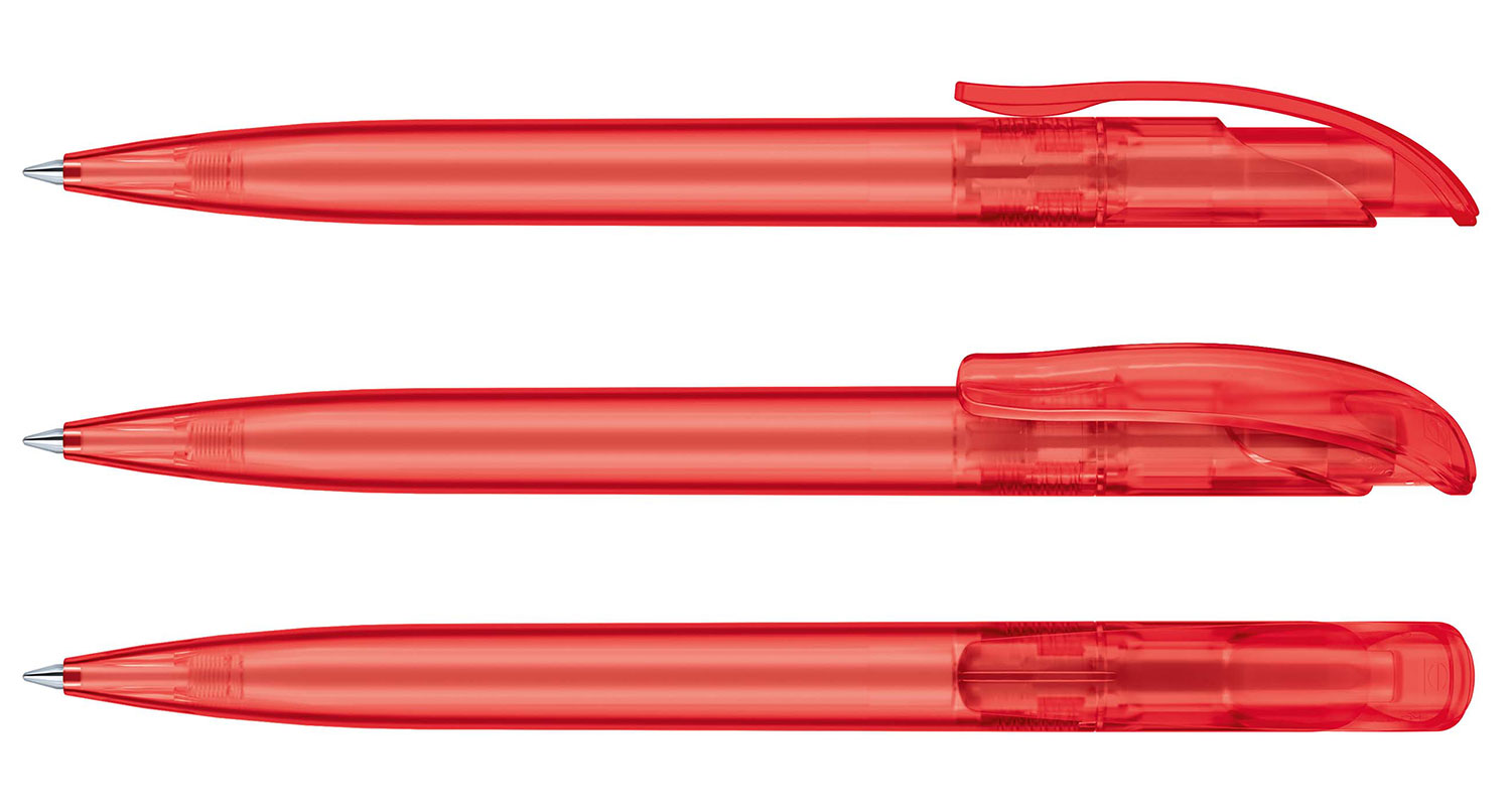 Senator Kugelschreiber Challenger Rot Gefrostet