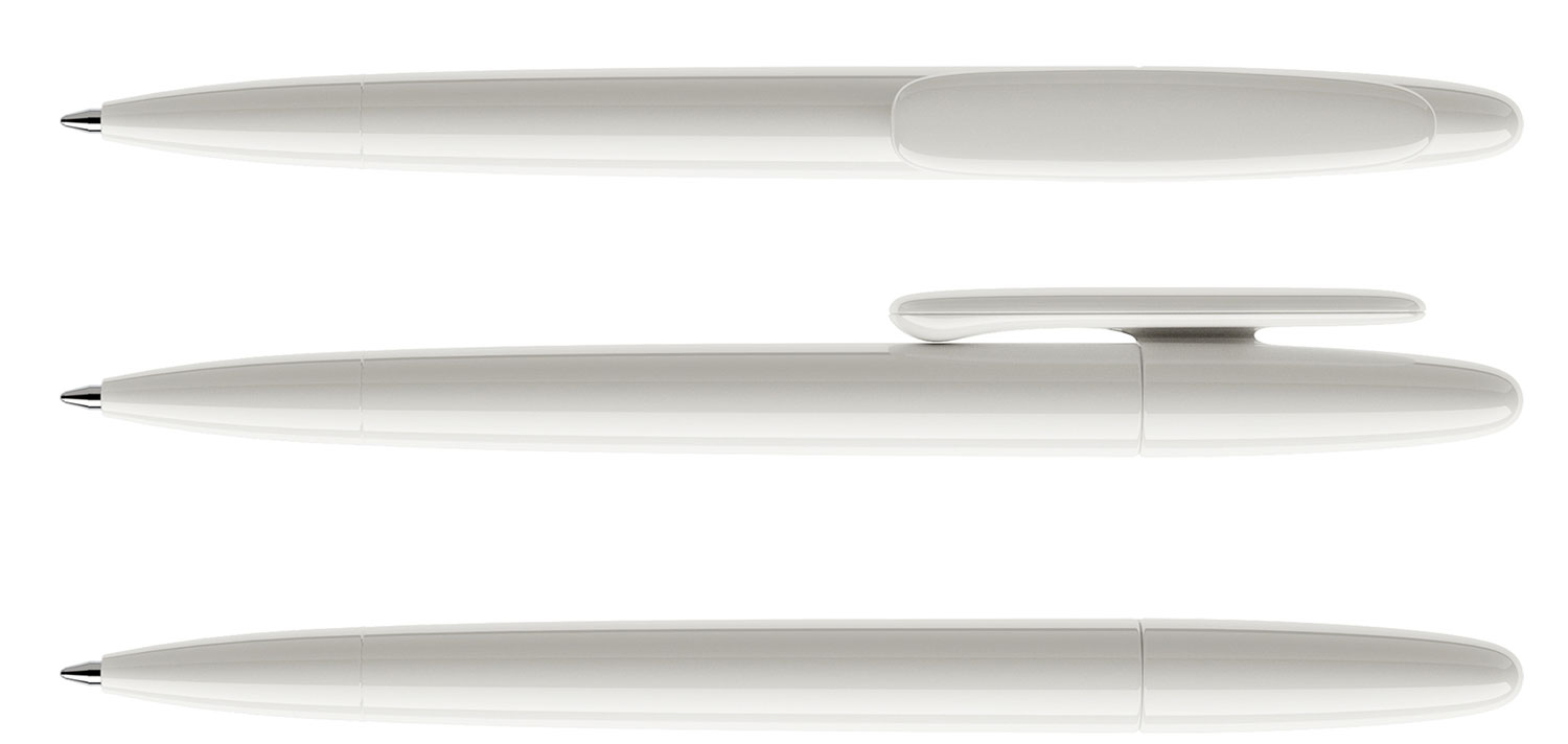 Prodir Kugelschreiber DS5 TPP P02 Weiss Poliert