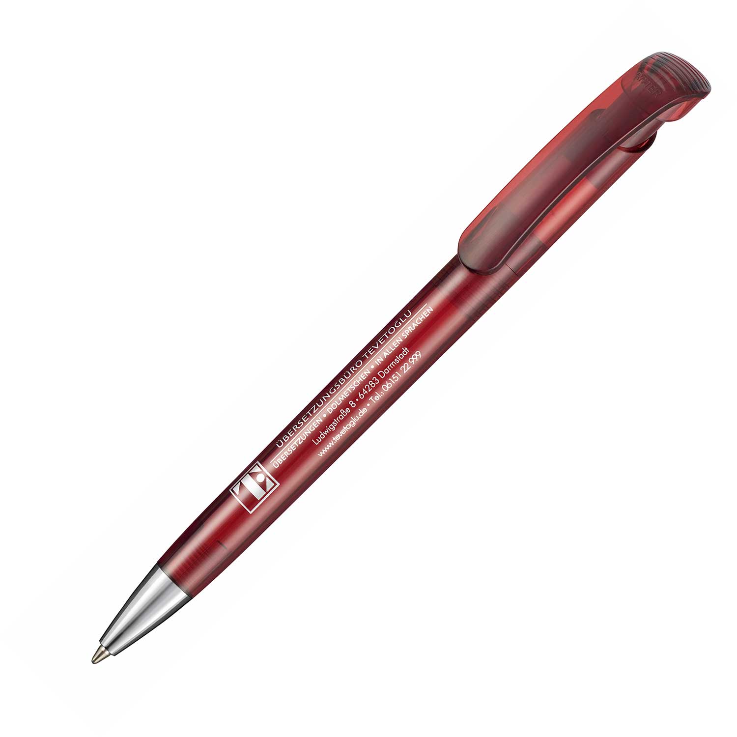 Ritter Pen Kugelschreiber Bonita Transparent Rubinrot