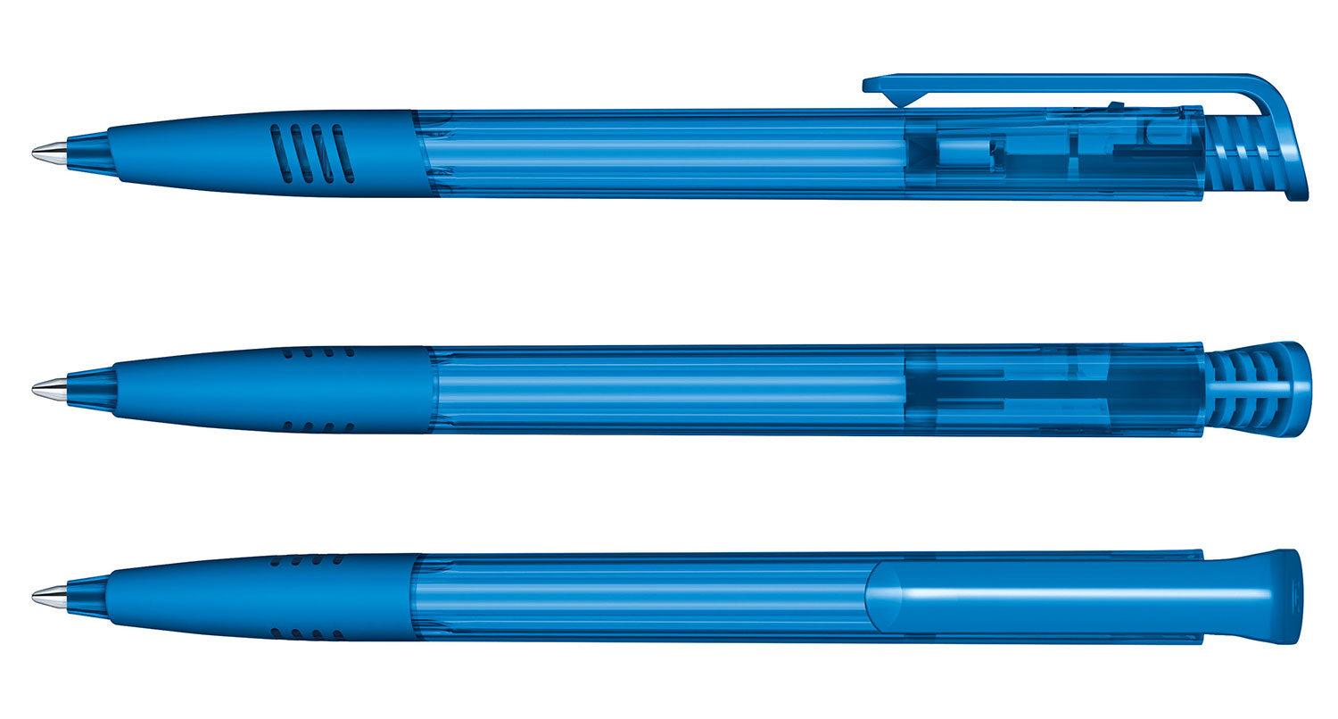 Senator Kugelschreiber Super Hit Blau Clear SG