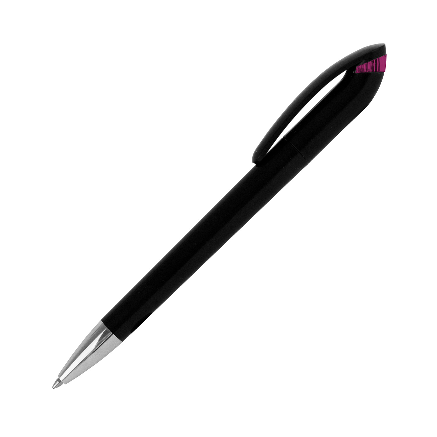 Burger Swiss Pen Kugelschreiber Beo Identity 213 Schwarz - Transparent Magenta