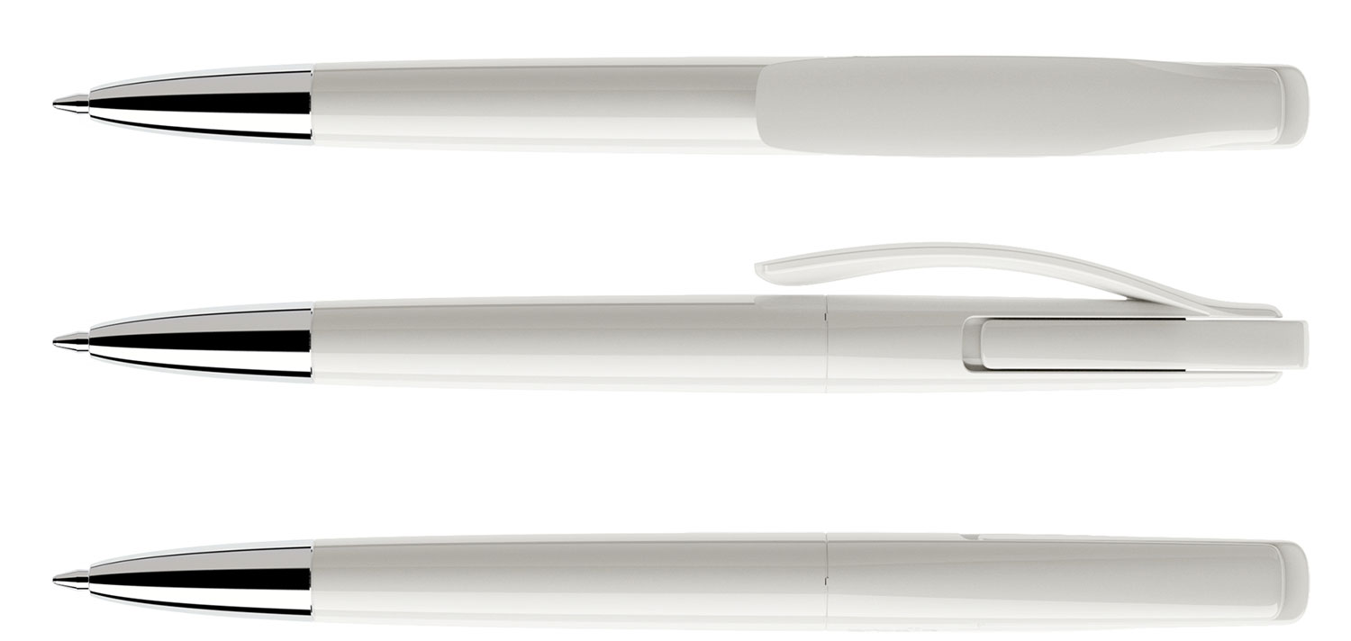 Prodir Kugelschreiber DS2 PPC P02 Weiss Poliert