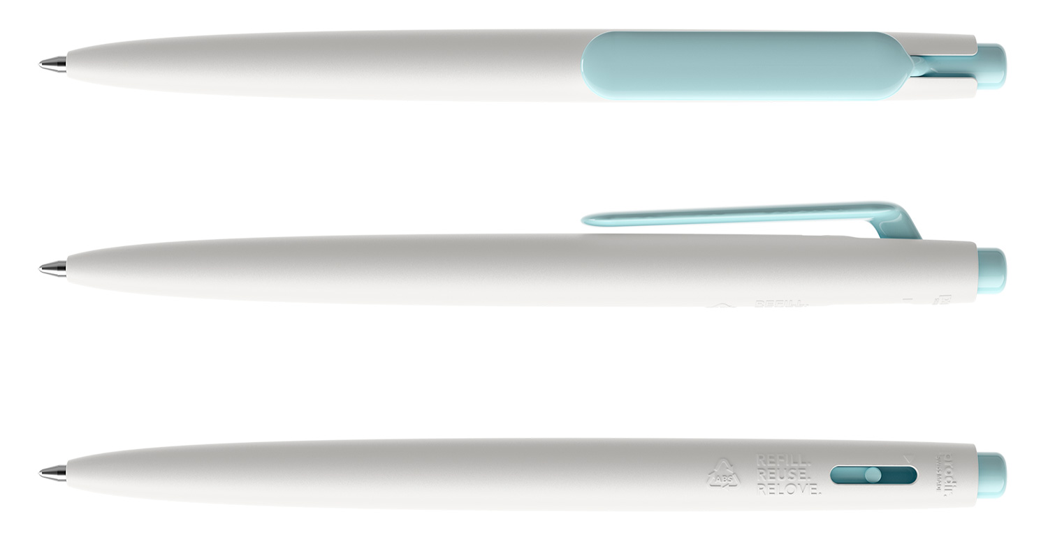 Prodir Kugelschreiber DS11 PMP M02 P32 Weiß-Hellblau