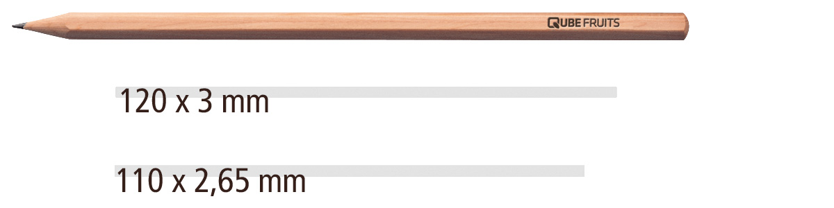 Heypen Bleistift Stabilo pure 237 natur Druckflächen