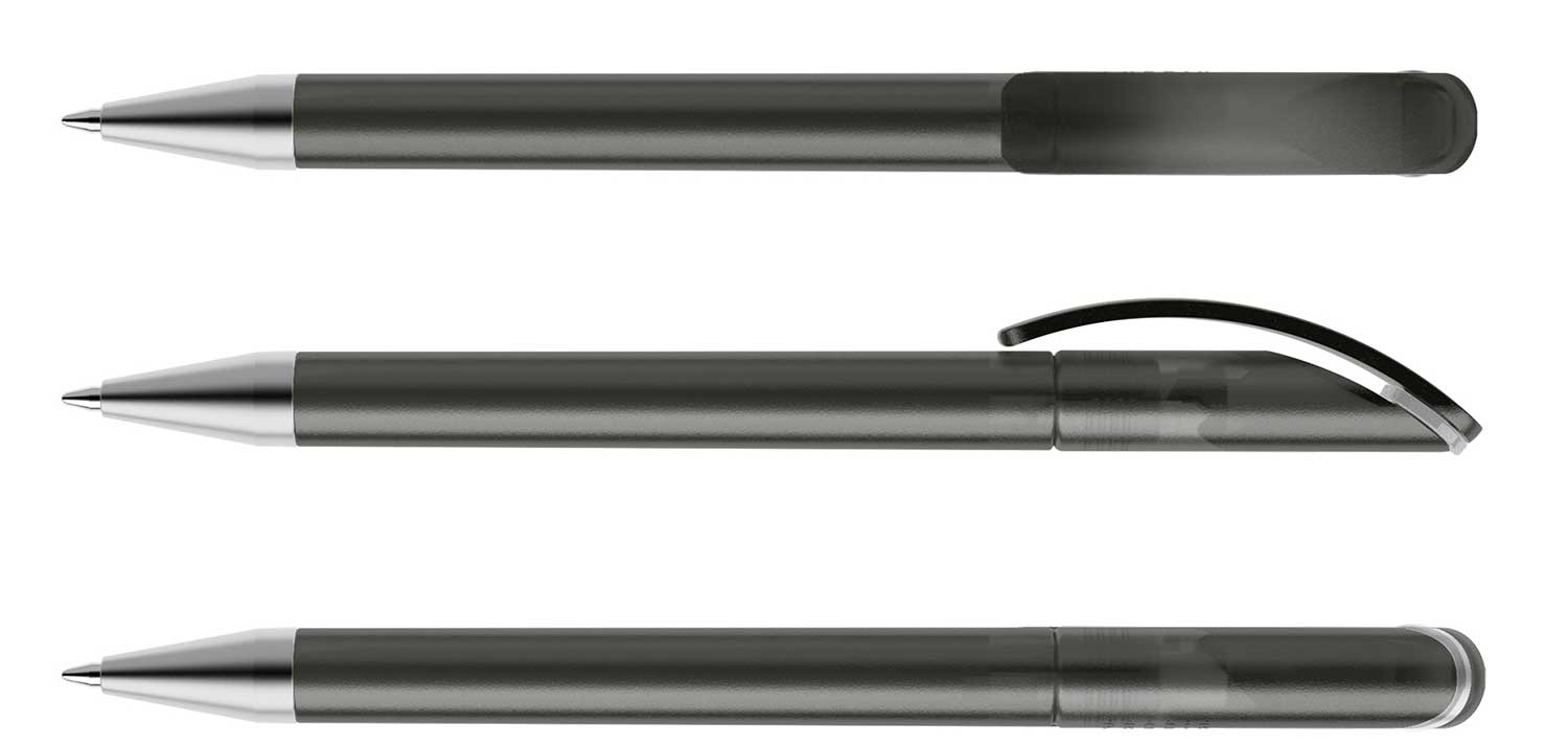 Prodir Kugelschreiber DS3 TFS F75 Schwarz Frosted