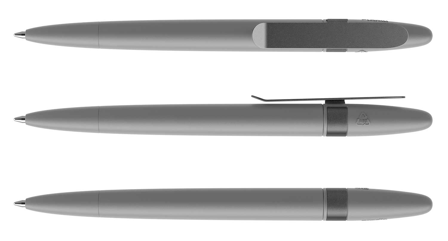 Prodir Kugelschreiber DS5 TSM M70 S75 Grau Matt Metall-Clip Graphit