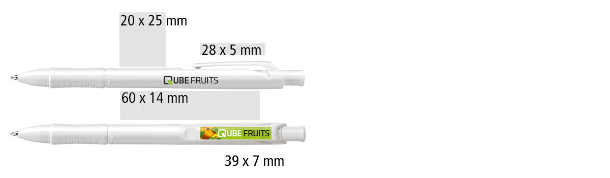 Heypen Kugelschreiber Stabilo GREENfancy Druckflächen