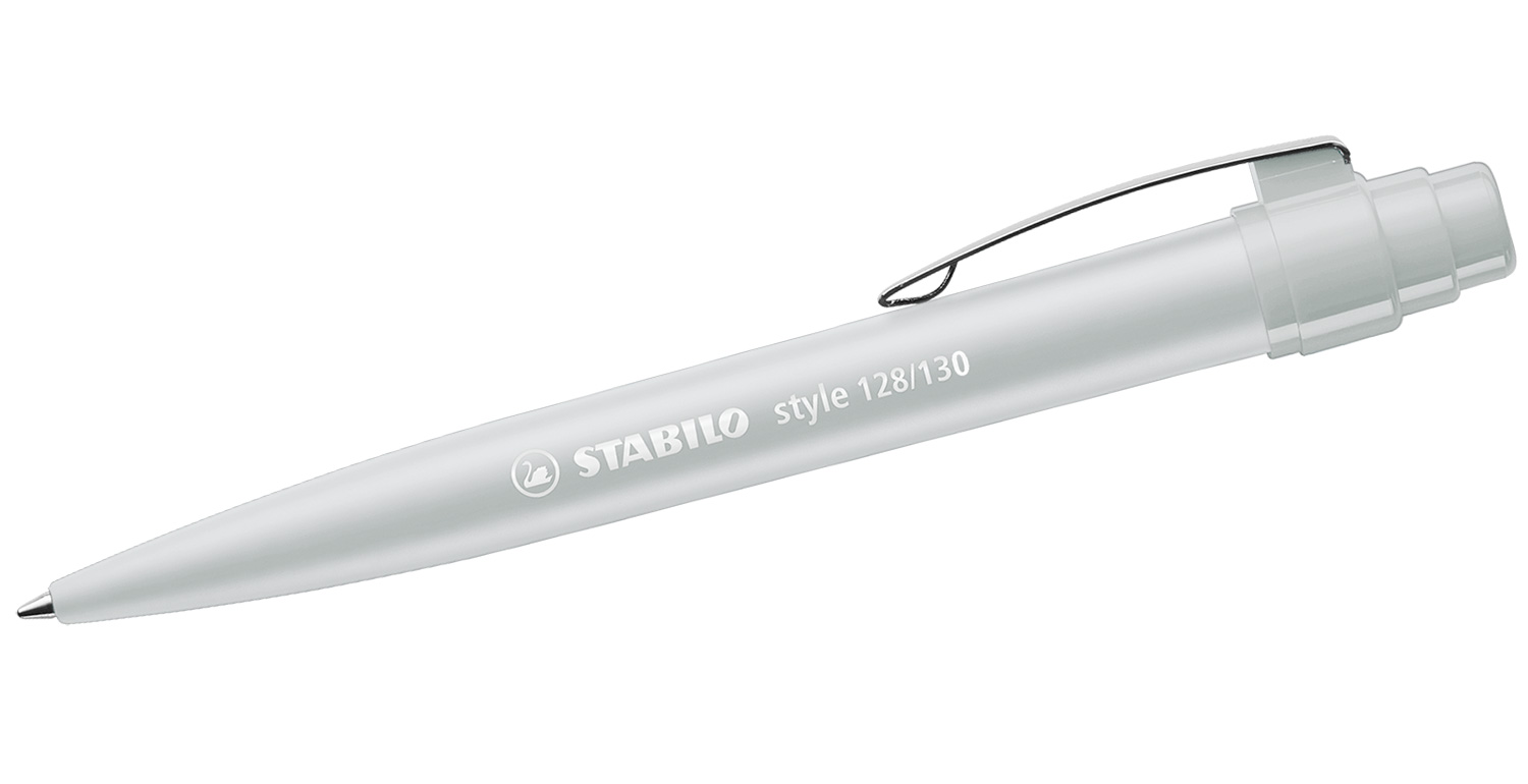 STABILO Kugelschreiber style mit Metallclip Grau