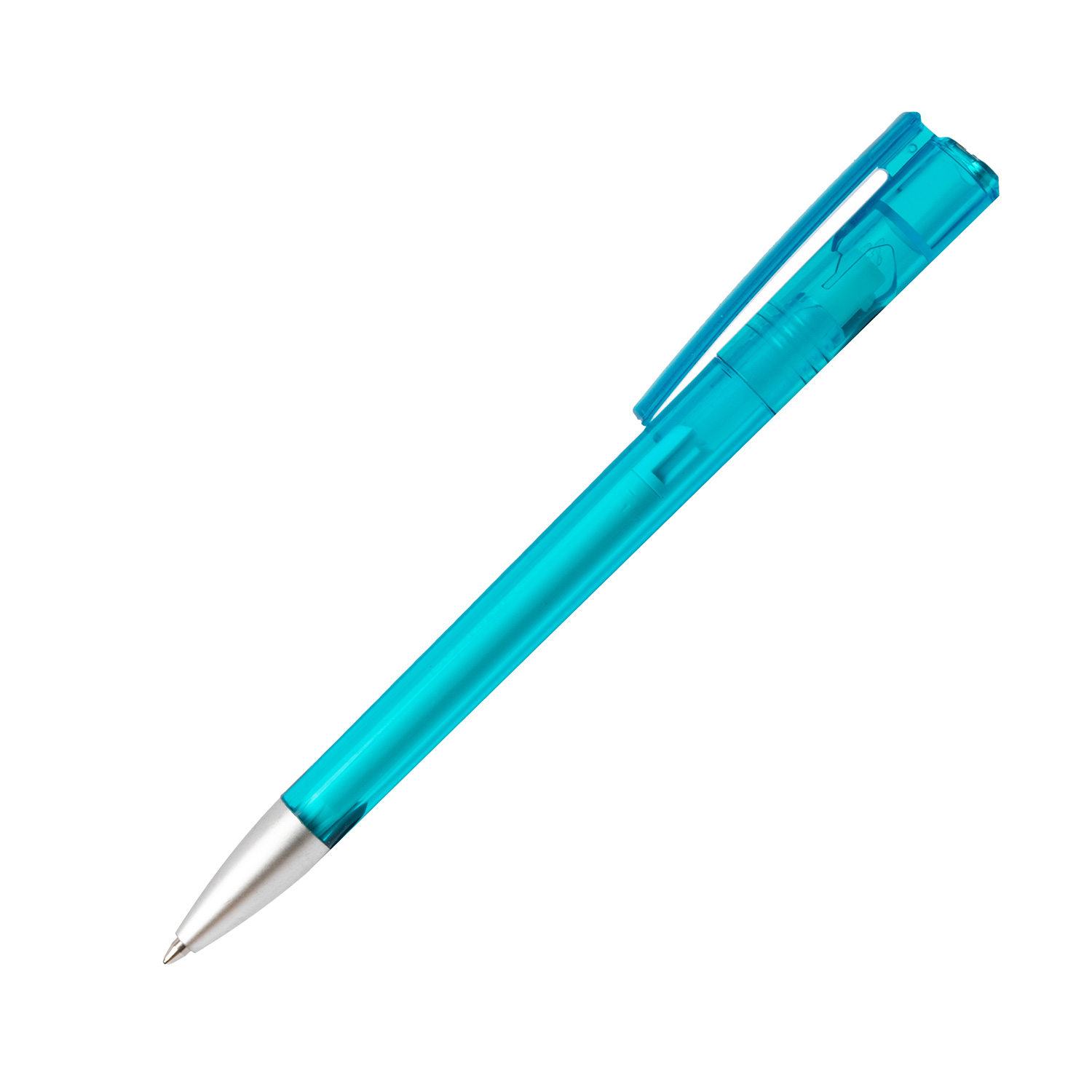 Burger Swiss Pen Kugelschreiber Elan Elegance 1002 Transparent Hellblau
