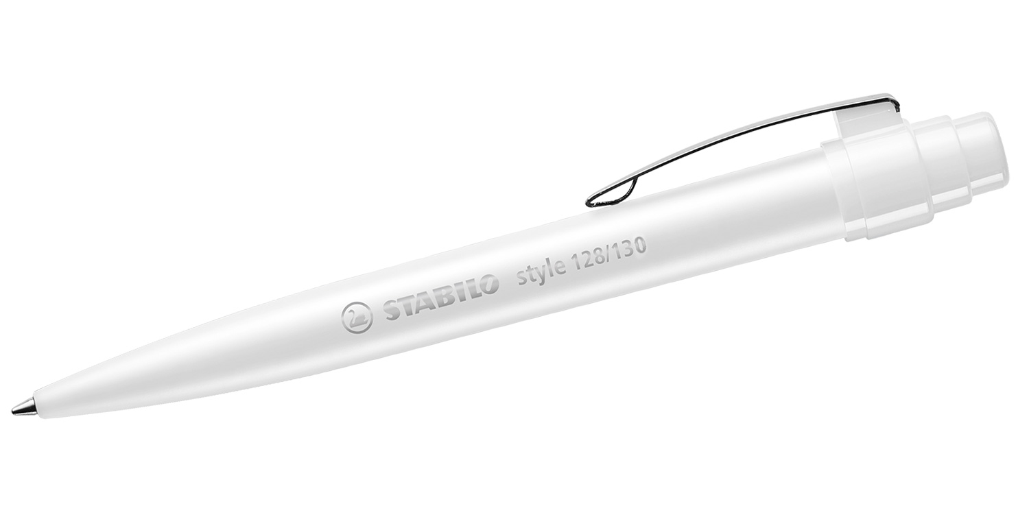 STABILO Kugelschreiber style mit Metallclip Weiß
