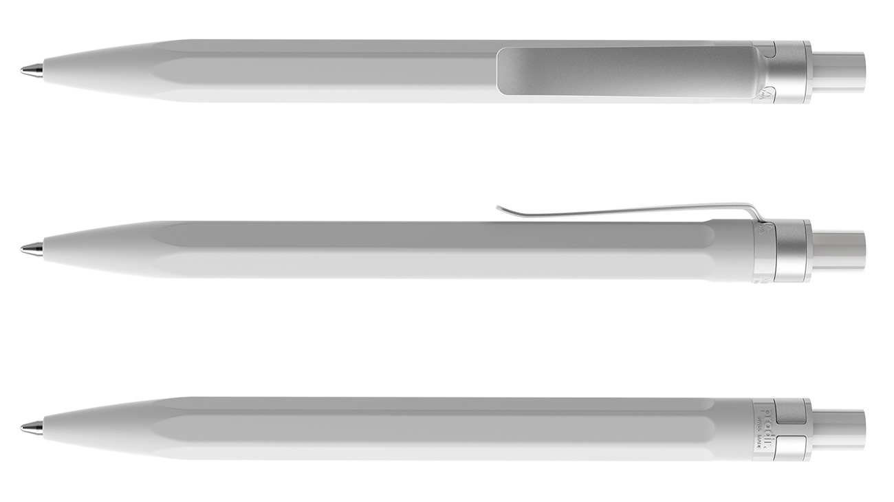 Prodir Kugelschreiber QS50 PRS R77  Grau Soft-Touch Metall-Clip