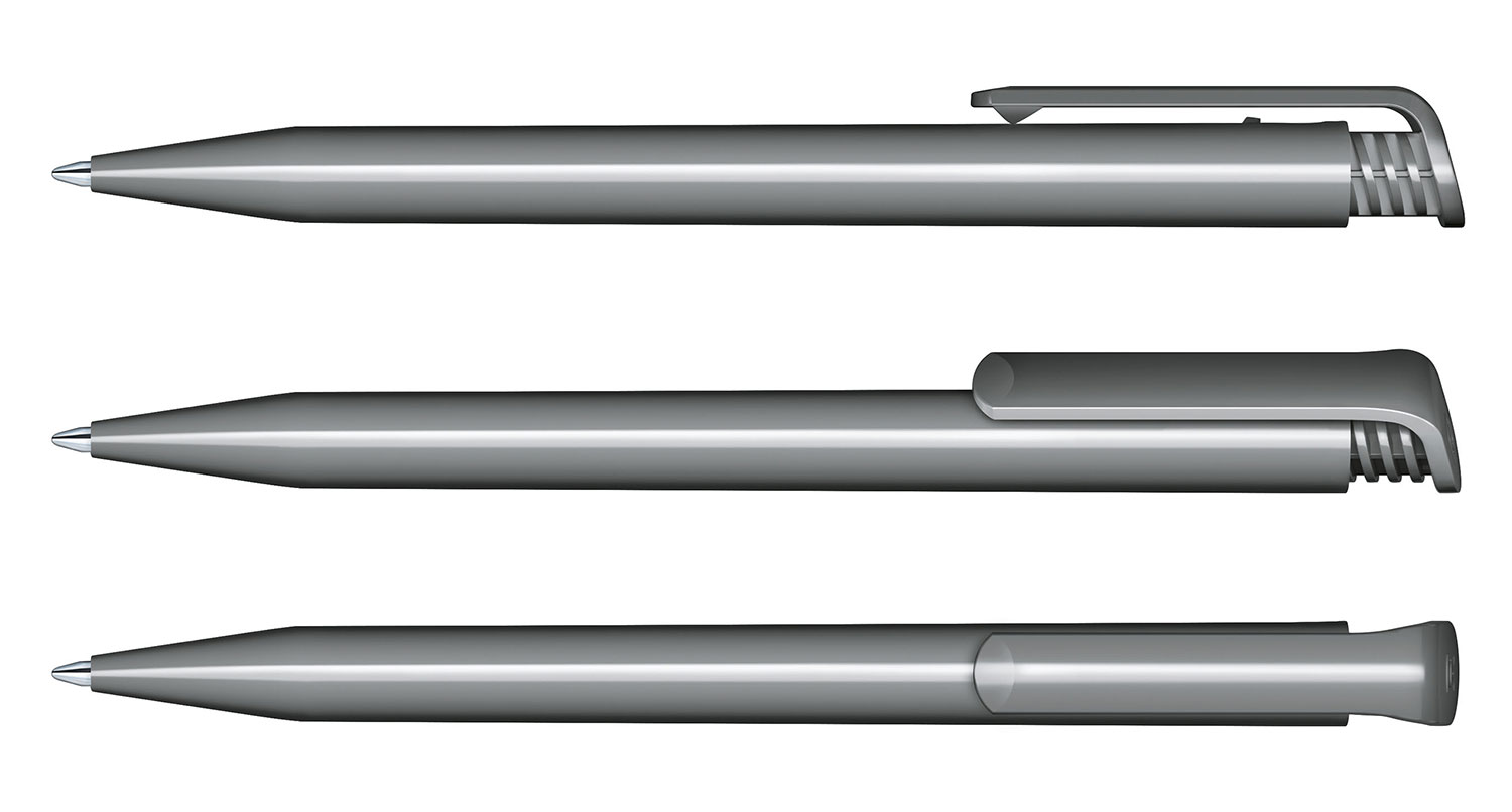 Senator Kugelschreiber Super Hit Grau Poliert