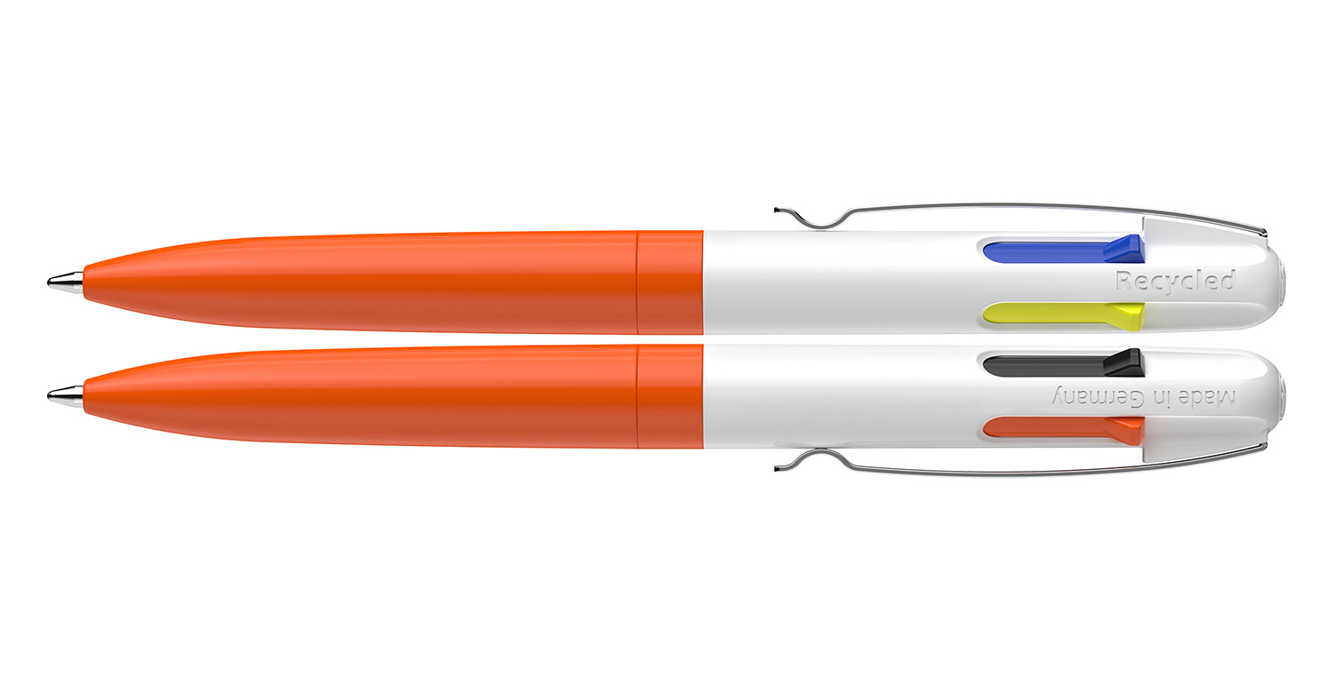 Schneider Kugelschreiber Take 4 Neon Promo Neonorange-Weiß