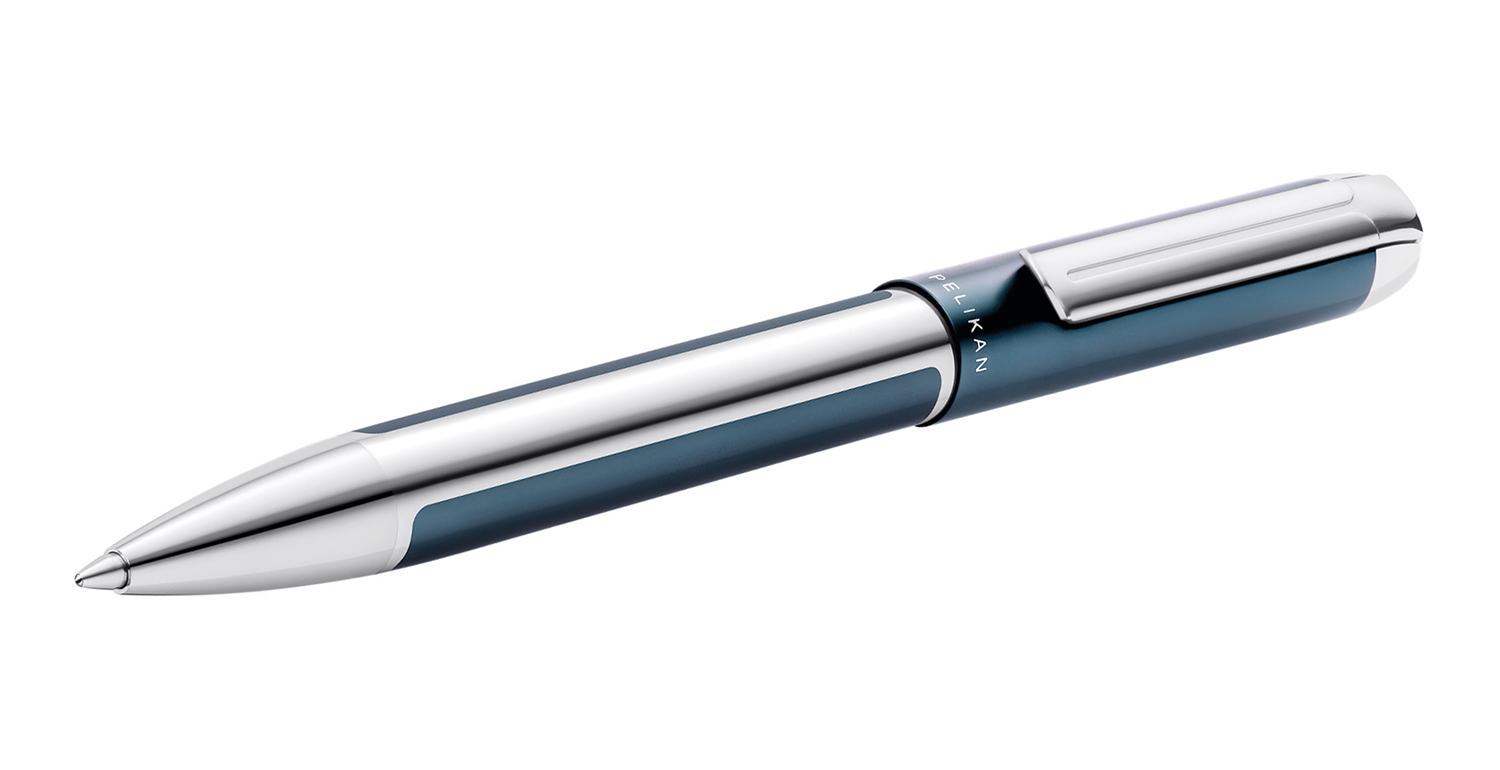 Pelikan Kugelschreiber PURA Petrol-Silber