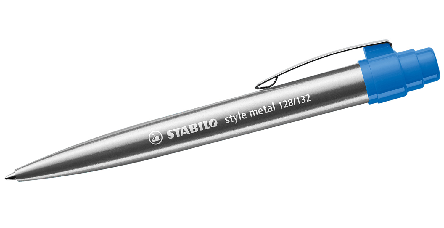 STABILO Kugelschreiber style metal Blau