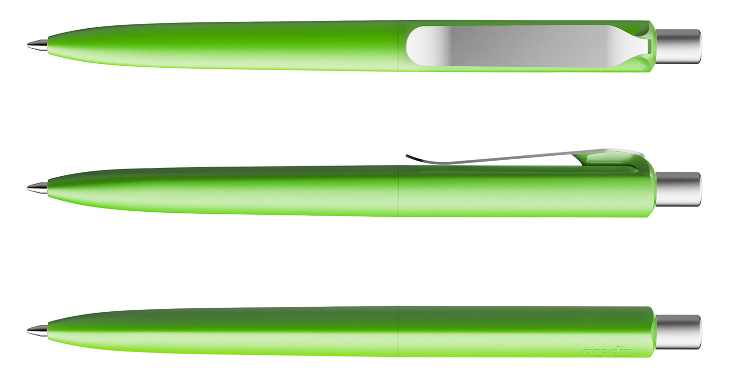 Prodir Kugelschreiber DS8 PSM M47 S70 Grün Matt Metall-Clip Silber