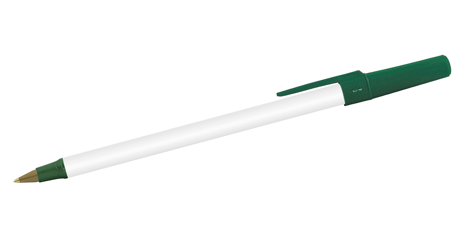 BIC® Kugelschreiber Round Stic Eco Weiß-Grün